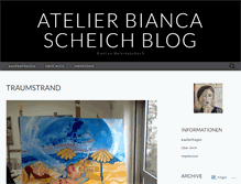 Tablet Screenshot of blog.bianca-scheich.de